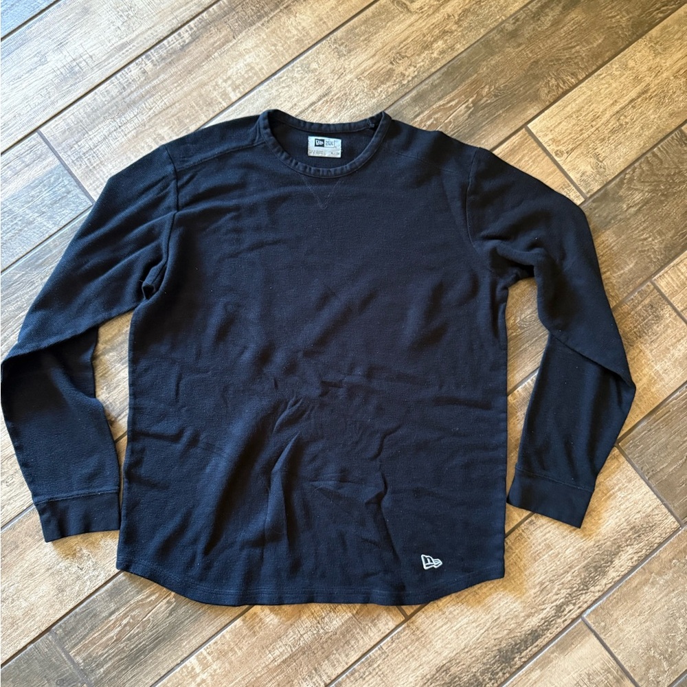 New Era Classic Black Long Sleeve Tee